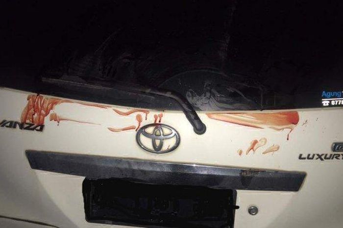 Toyota Avanza milik korban perampokan sadis yang dipukul kepalanya menggunakan linggis tepat di kepala