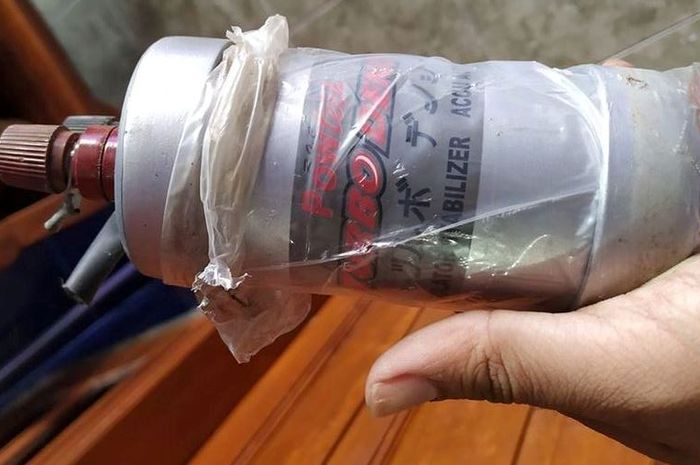 Komponen atau part aneh di Yamaha NMAX milik Irpan , yang ternyata kapasitor.