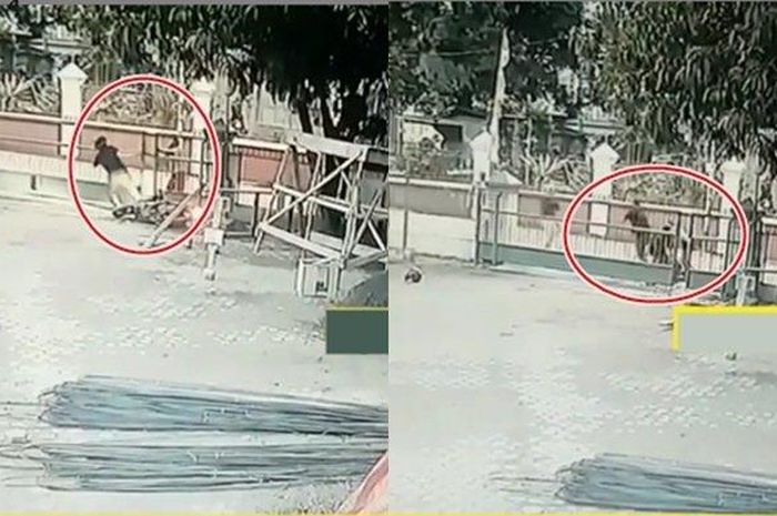 Pencuri Kotak Amal Masjid yang Berusaha Kabur dari Kepungan Warga  