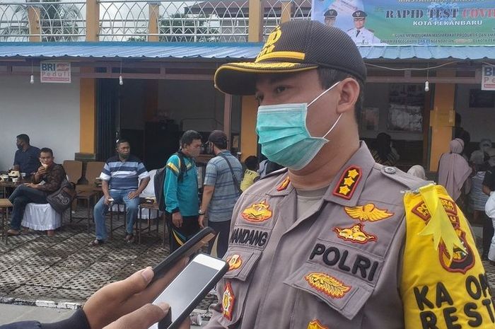 Kapolresta Pekanbaru Kombes Pol Nandang Mumin Wijaya.