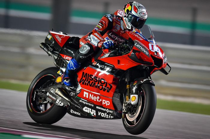 Andrea Dovizioso menjadi pembalap dengan motor Ducati yang start paling belakang pada MotoGP Andalusia
