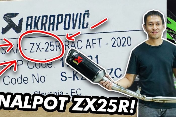 Motornya masih indent, Layz Motor sudah open PO knalpot Akrapovic untuk Ninja ZX-25R.