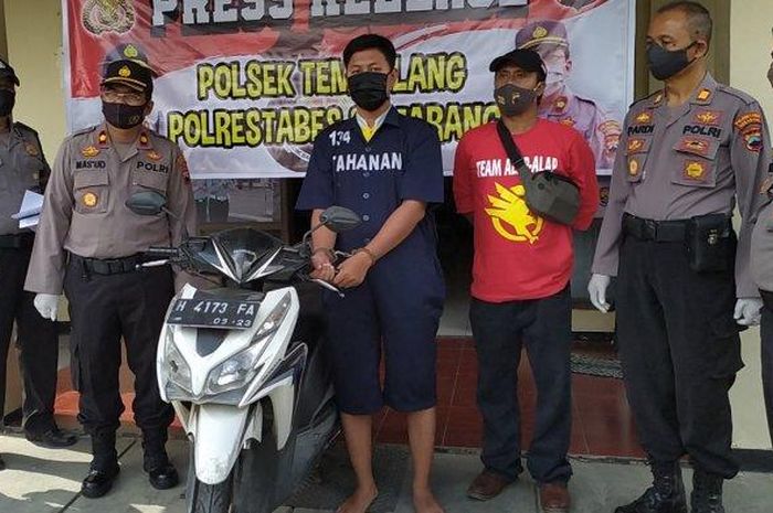 Wildan Suryana Adi (23) seorang satpam dan pelaku pencurian sepeda motor di RSUD K.R.M.T Wongsonegoro Kota Semarang. 