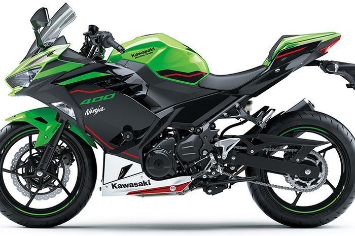 Tampang Kawasaki Ninja 400 2021 yang mirip Kawasaki ZX-6R 2021.