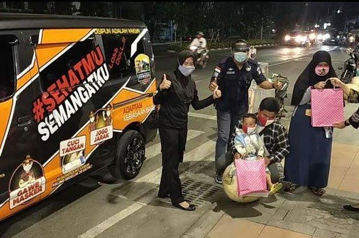 mobil bahagia Polrestabes Surabaya