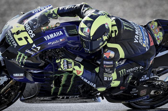 Valentino Rossi bermasalah di MotoGP Spanyol 2020