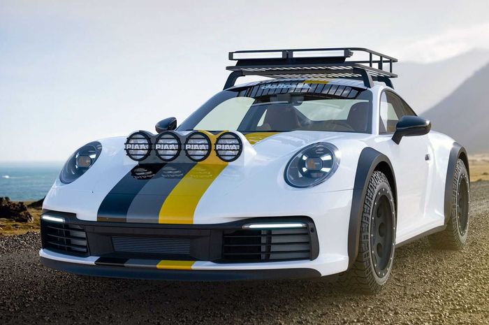 Modifikasi Porsche 911 bergaya Rally Dakar kreasi Delta 4x4