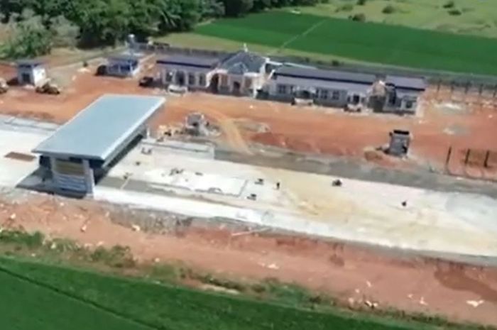 Ilustrasi progres pembangunan exit tol 