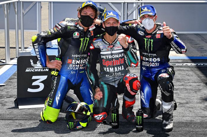 Tim Yamaha borong podium di MotoGP Andalusia 2020