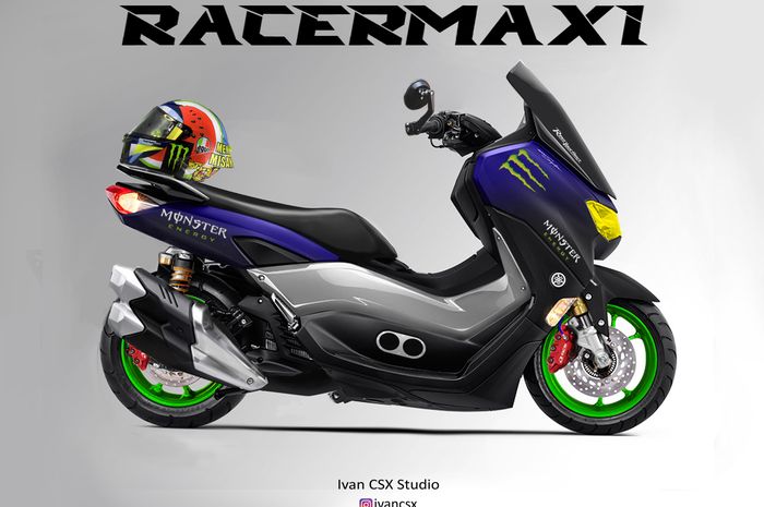Digimod All New Yamaha NMAX beraliran Big Sport Matic karya Irvan Adi Pratama