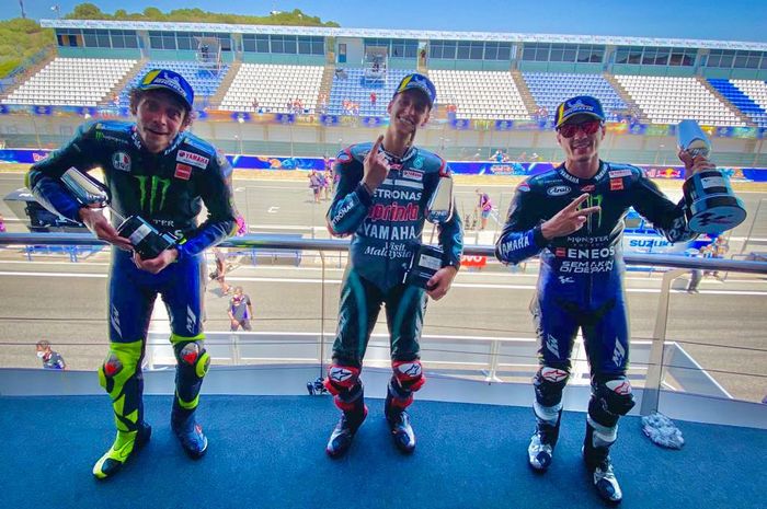 Dua kemenangan beruntun membuat Fabio Quartararo kokoh di puncak klasemen sementara MotoGP 2020, sementara Valentino Rossi ?