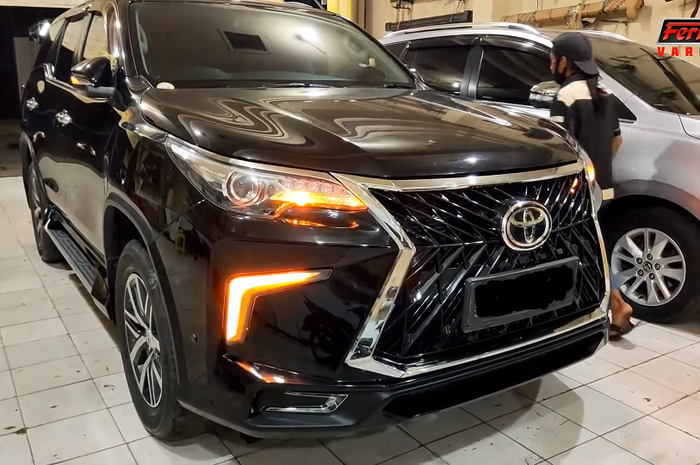 Toyota Fortuner VRZ pakai body kit ala Lexus 