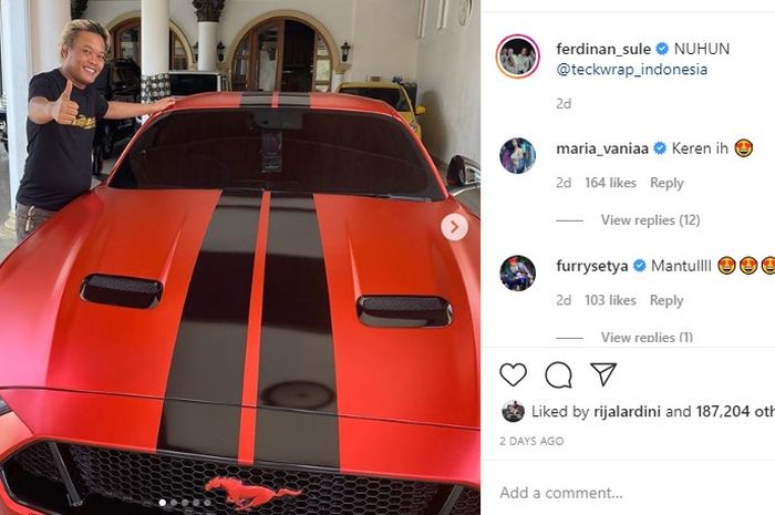 Wajah Baru Ford Mustang GT Fastback Milik Sule