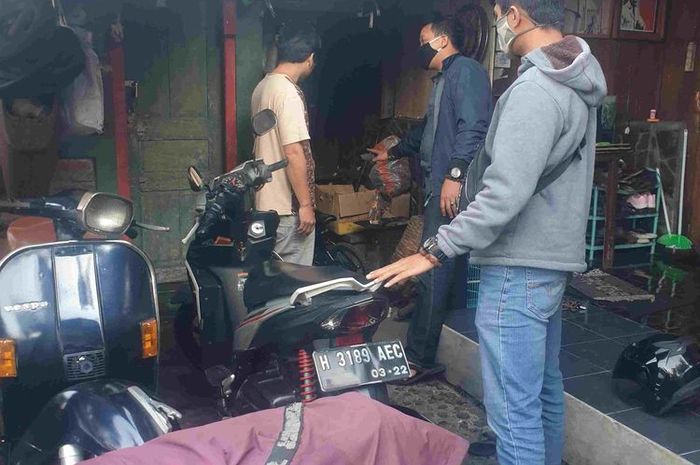 Sepeda motor Yamaha Mio Z yang diduga digunakan pelaku percobaan pencurian sepeda di di Kelurahan Sidorejo Lor, Kecamatan Sidomukti, Kota Salatiga, Sabtu (25/7/2020).