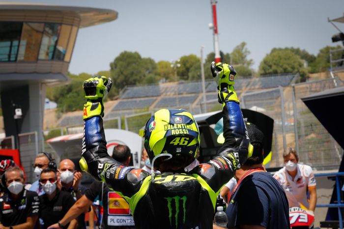 Valentino Rossi berhasil meraih podium 3 di MotoGP Andalusia 2020 setelah terakhir kali podium di MotoGP Amerika Serikat 2019