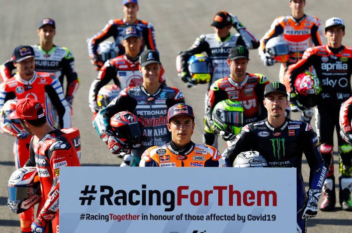 #RacingForThem jadi pesan dari pembalap MotoGP untuk semua tim medis di seluruh dunia