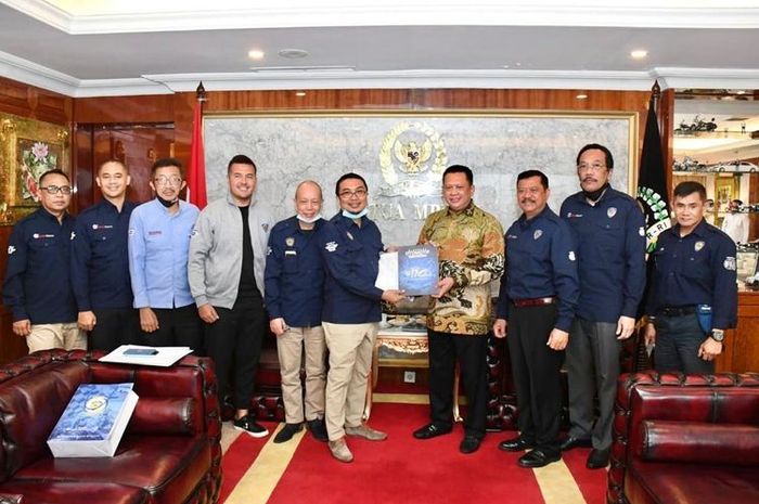 Pengurus Pusat Ikatan Motor Indonesia (IMI) lakukan pertemuan dengan Ketua MPR RI Bambang Soesatyo