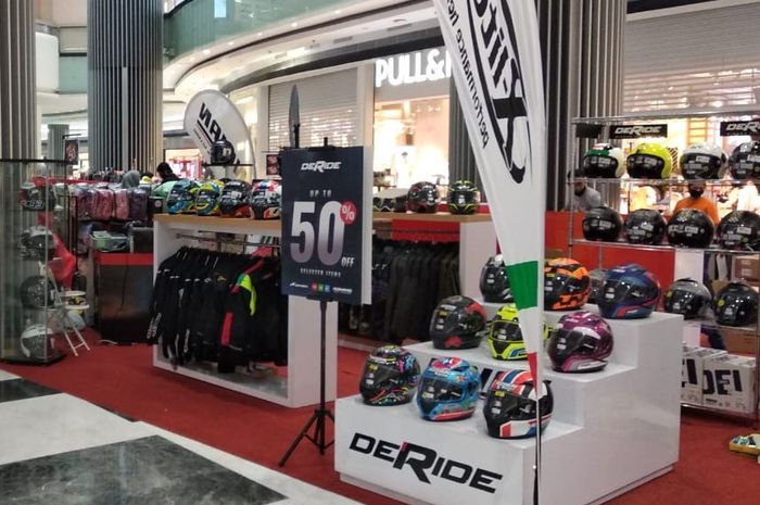 Toko spesialis apparel riding DeRide gelar pameran dan kasih berbagai promo menarik, cuma sampai hari Minggu ini!