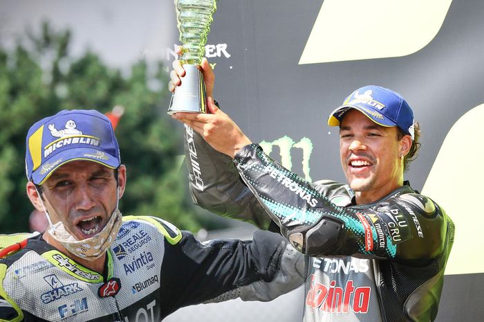 Johann Zarco dan Franco Morbidelli juga meraih podium pertama kali untuk tim dan secara pribadi. 