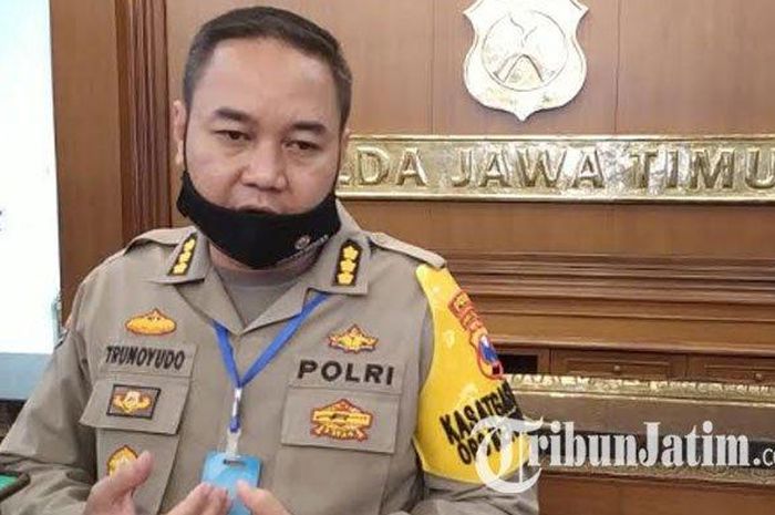 Kabid Humas Polda Jatim Kombes Pol Trunoyudo Wisnu Andiko ditemui Rabu (10/6/2020).  