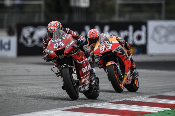 Andrea Dovizioso dan Marc Marquez memegang rekor top speed di MotoGP Austria 2019