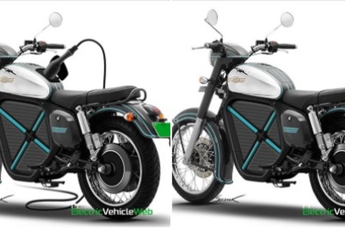 Jawa Motorcycle kembangkan motor listrik, seperti inikah desainnya?