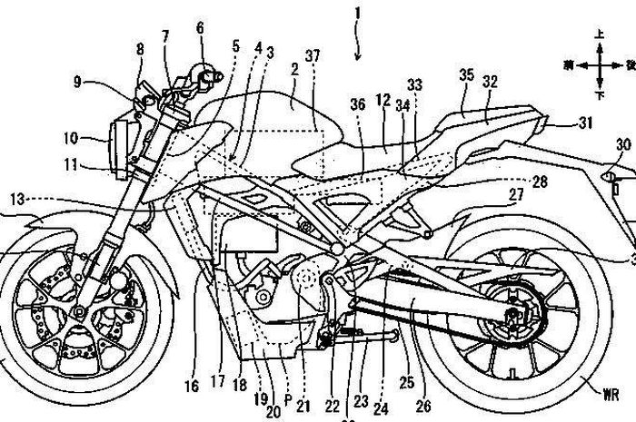 Honda kembangkan motor listrik berbasis CB125R