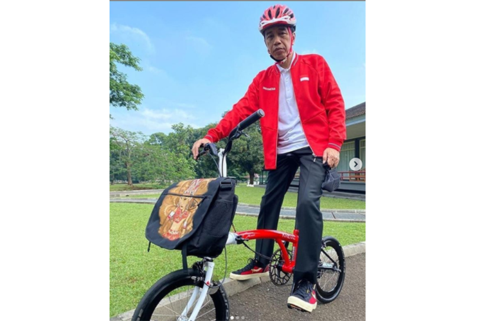 Sepeda lipat Kreuz mirip Brompton milik Presiden Jokowi