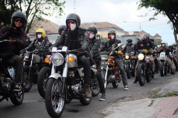 komunitas motor Dewata Rockers Bali gelaran touring kemerdekaan