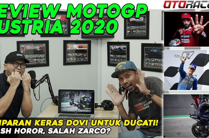 Mulai dari kemenangan Andrea Dovizioso sampai crash horror yang nyaris menewaskan Valentino Rossi akan dibahas di video Review MotoGP Austria 2020 ini!