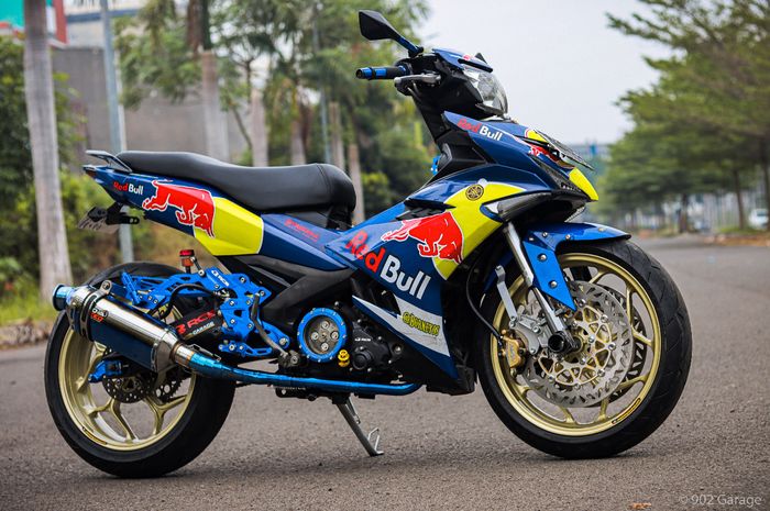 Modifikasi Yamaha MX King 150 beraliran kaki-kaki gambot