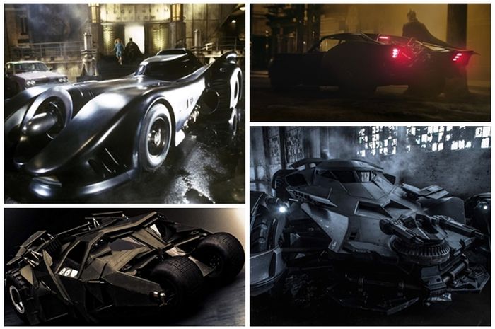 Batmobile, kendaraan yang dipakai dalam film Batman. Mana yang paling keren?