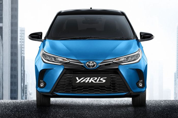 Tampilan depan Toyota Yaris facelift