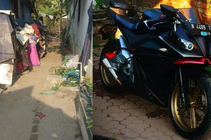 Minerva MX150 yang hilang di samping rumah