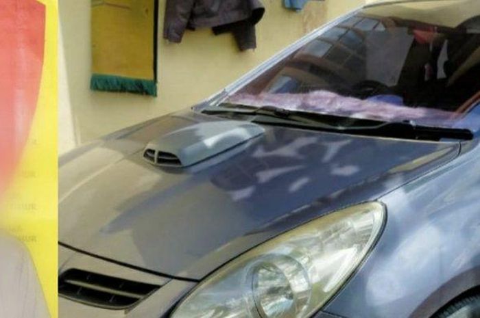 Hyundai i20 yang diamankan Polsek Kapuas Timur karena dibeli dari hasil penggelapan modal usaha ternak ayam potong
