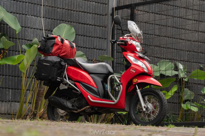 Modifikasi Honda Spacy Tampil Gagah, Dirombak Ala Motor Petualang