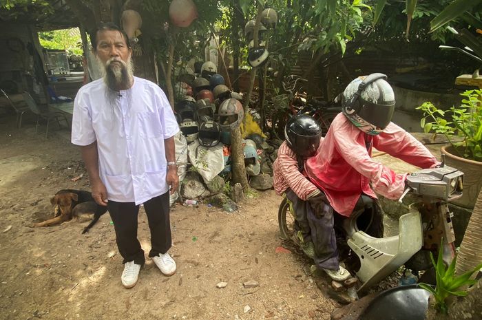 Serem! Pria ini hobi mengoleksi helm korban kecelakaan. Ternyata punya misi khusus