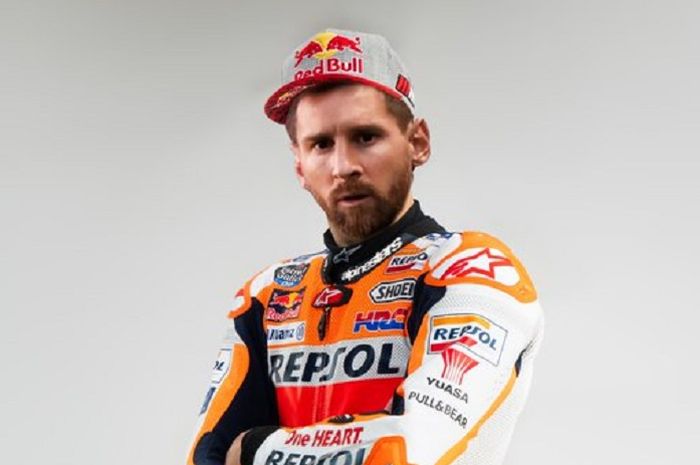 Linoel Messi mau cabut dari Barcelona malah gabung Repsol Honda di MotoGP, bakal gantiin Marc Marquez bro?