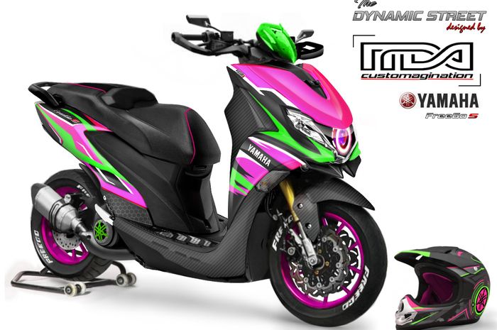 Yamaha FreeGo jadi lebih agresif dan sporty karya MDA Customagination