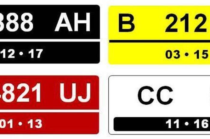 Warna Plat Nomor Kendaraan