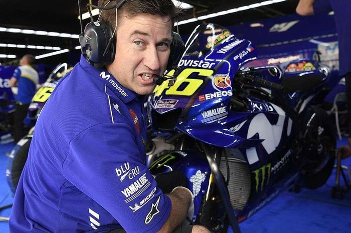 Alex Briggs, mekanik andalan Valentino Rossi di tim Monster Energy Yamaha, MotoGP 2020.