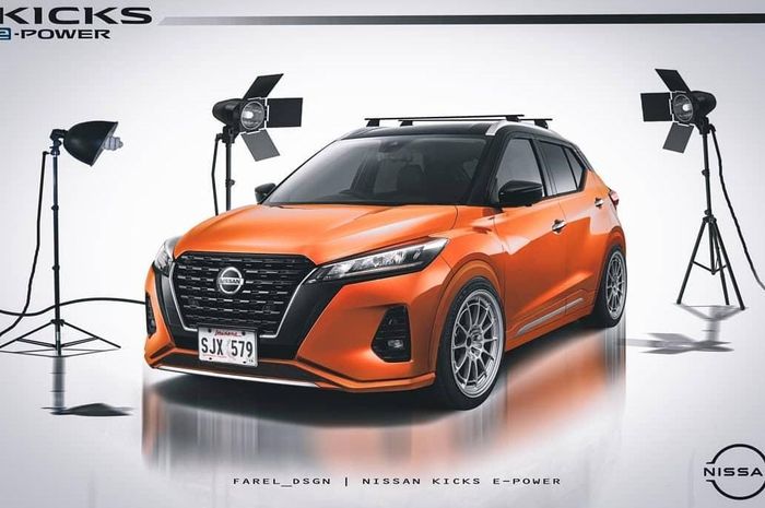 Modifikasi digital Nissan Kicks e-POWER karya akun IG @fanography_23