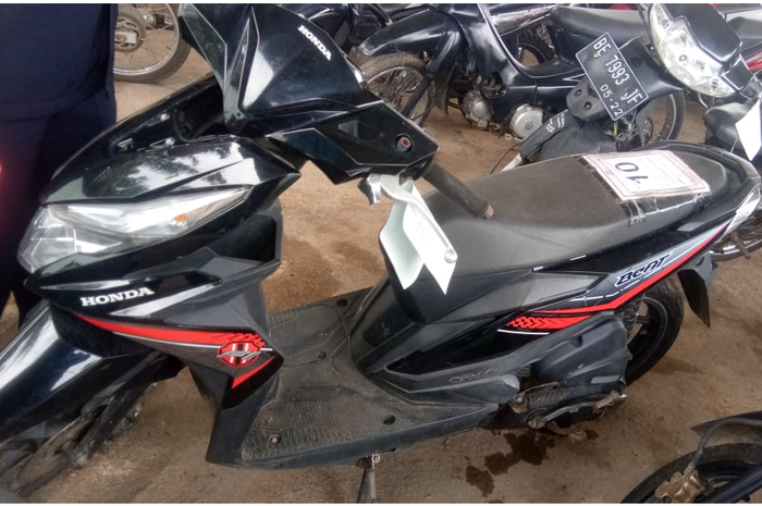 penampakan Honda BeAT yang dilelang Kejaksaan Negeri Lampung Utara, nilai limit hanya Rp 500 ribuan