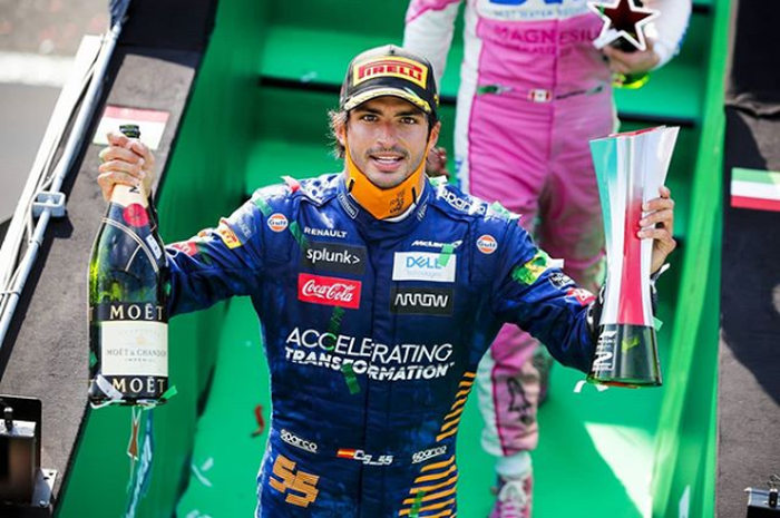 Carloz Sainz meraih Podium dua pada F1 Italia 2020