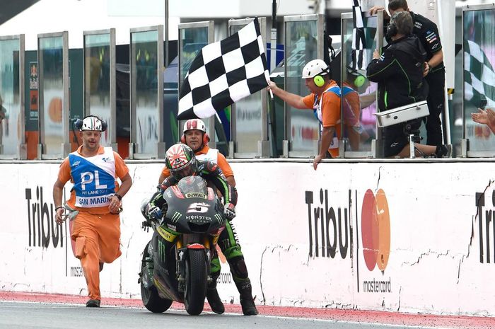 Momen unik MotoGP San Marino, Johann Zarco pernah dorong motornya hingga finis