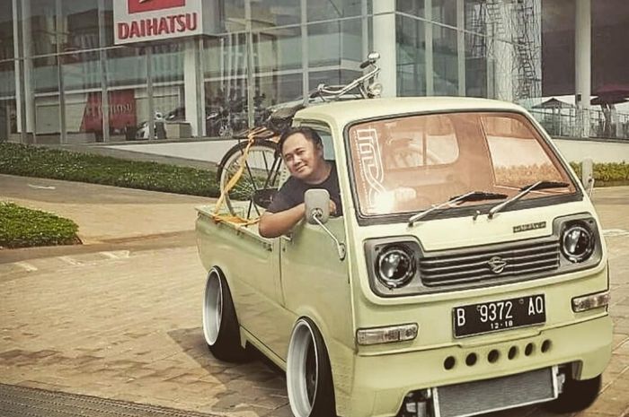 Pikap klasik Daihatsu S38P disulap tampangnya jadi agresif