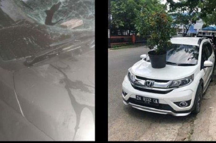 Honda BR-V dan Toyota Rush yang dirusak mantan karyawan karena sakit hati dipecat