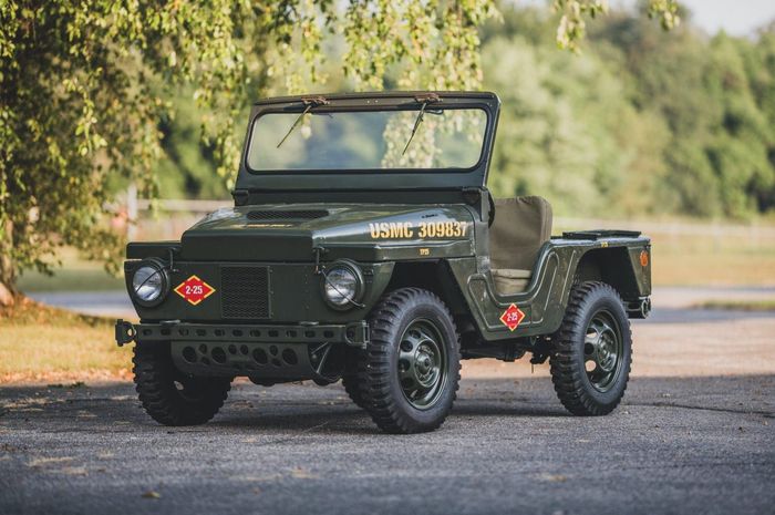 tampilan AMC Mighty Mite, versi mungil dari Jeep Willys bermesin V4 yang berjasa di Perang Vietnam