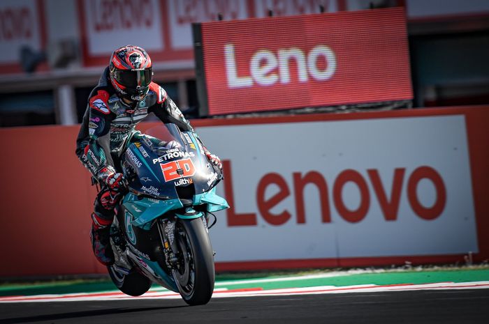 Fabio Quartararo menjajal beberapa komponen baru pada Tes MotoGP Misano, Selasa (15/9/2020).