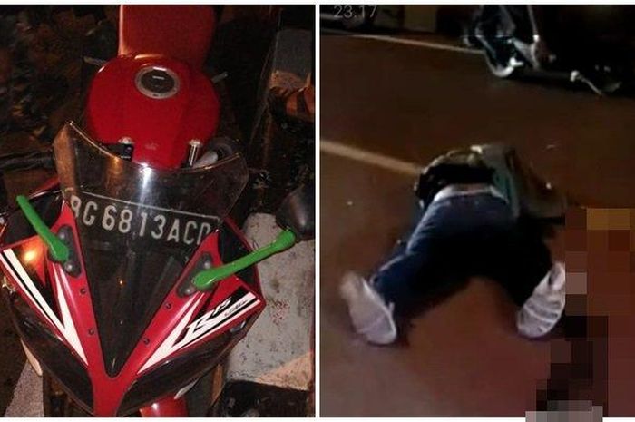 Pengendara Yamaha R15 tewas terkapar usai kepala bentur aspal di jembatan Musi IV